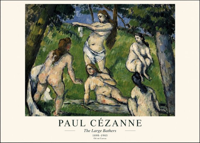Paul Cézanne The Large Bathers III No1 - Poszter