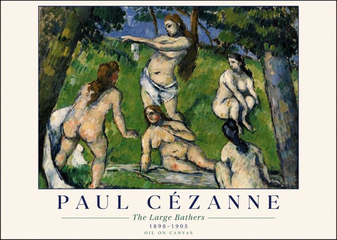Paul Cézanne The Large Bathers III No4 - Poszter
