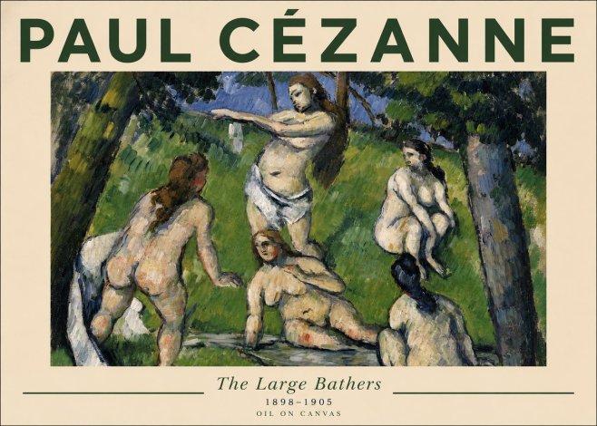Paul Cézanne The Large Bathers III No5 - Poszter
