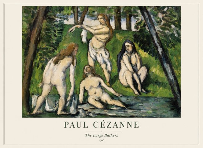 Paul Cézanne The Large Bathers IV No1 - Poszter