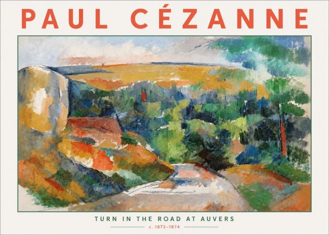 Paul Cézanne The Road from Le Tholonet No6 - Poszter