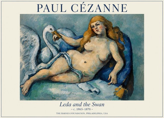 Paul Cézanne Leda and the Swan No1 - Poszter