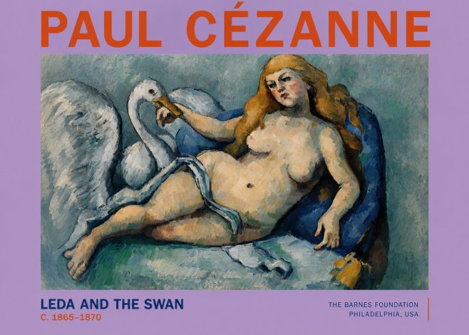 Paul Cézanne Leda and the Swan No2 - Poszter