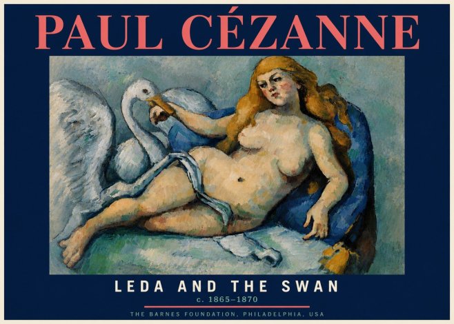 Paul Cézanne Leda and the Swan No4 - Poszter