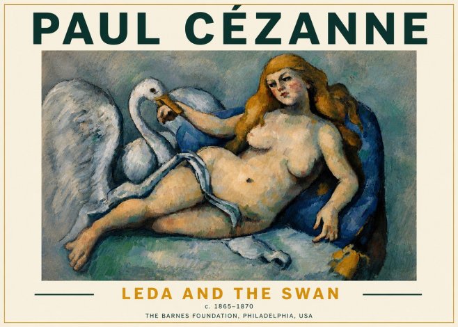 Paul Cézanne Leda and the Swan No5 - Poszter