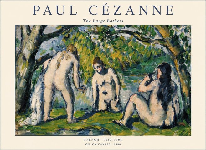 Paul Cézanne The Large Bathers V No1 - Poszter