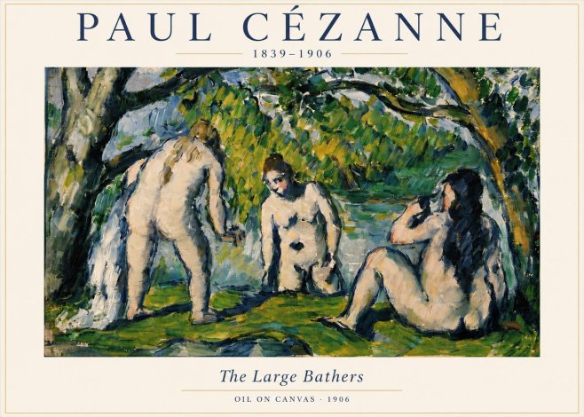 Paul Cézanne The Large Bathers V No3 - Poszter