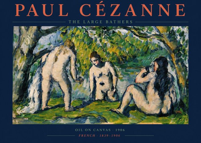 Paul Cézanne The Large Bathers V No4 - Poszter