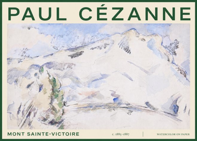 Paul Cézanne Mont Sainte-victoire No3 - Poszter