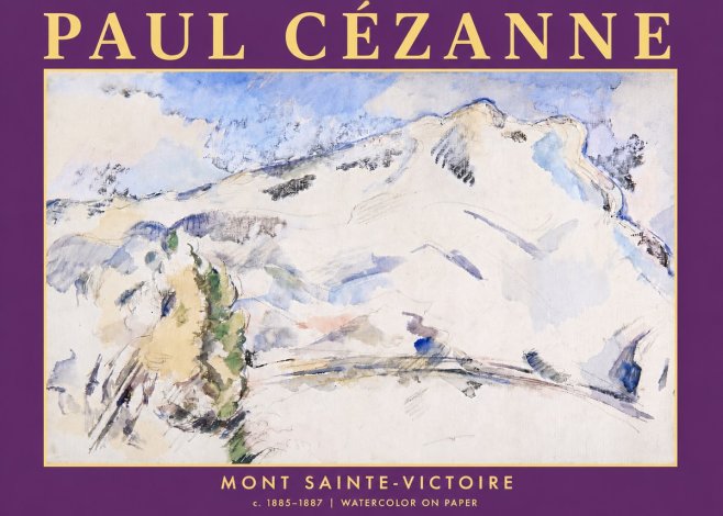 Paul Cézanne Mont Sainte-victoire No5 - Poszter