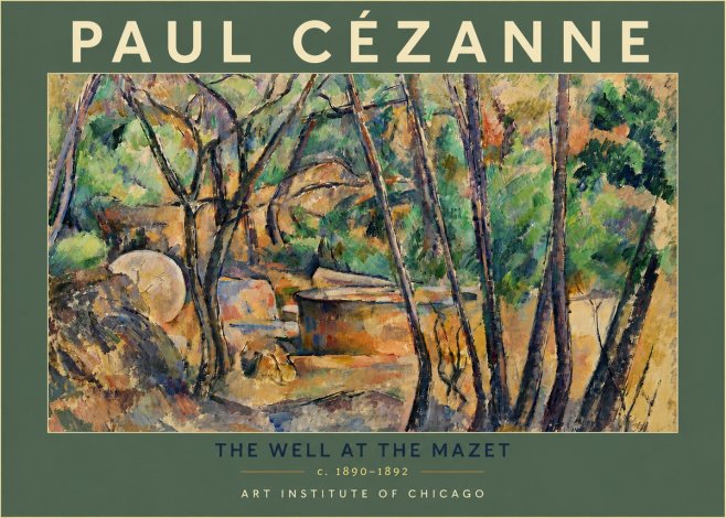 Paul Cézanne The Well at the Mazet No6 - Poszter