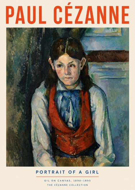 Paul Cézanne Portrait of a Girl No4 - Poszter