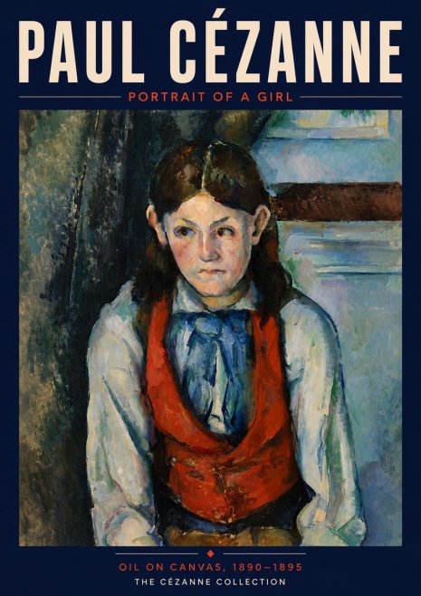 Paul Cézanne Portrait of a Girl No6 - Poszter