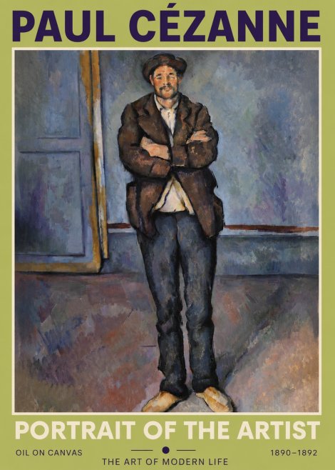 Paul Cézanne Portrait of the Artist II No3 - Poszter