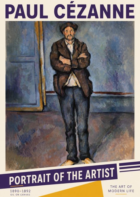 Paul Cézanne Portrait of the Artist II No6 - Poszter