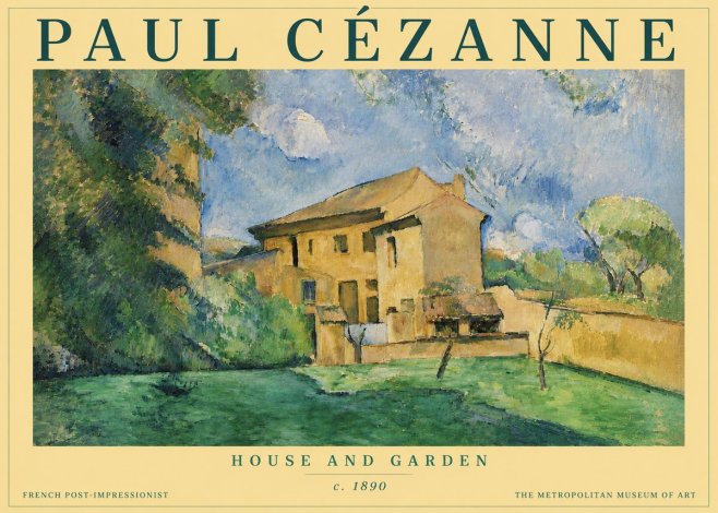 Paul Cézanne House and Garden No4 - Poszter