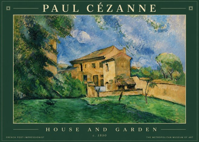 Paul Cézanne House and Garden No6 - Poszter