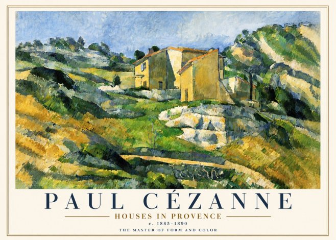 Paul Cézanne Houses in Provence No5 - Poszter