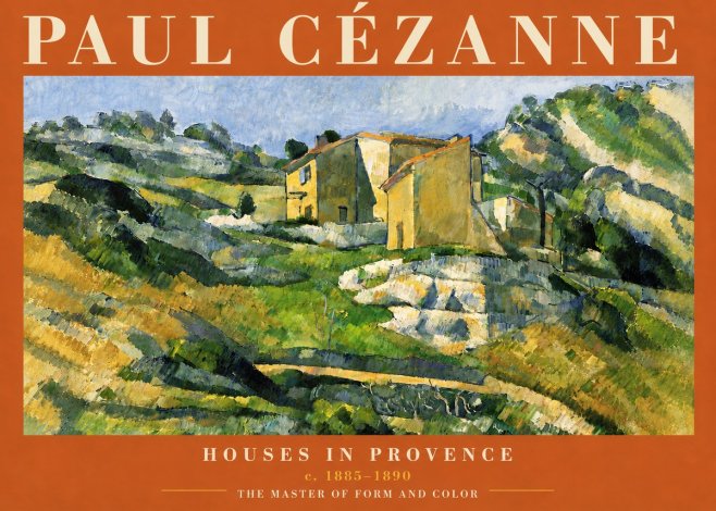 Paul Cézanne Houses in Provence No6 - Poszter