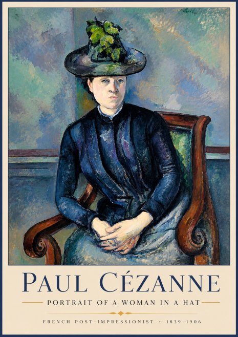 Paul Cézanne Portrait of a Woman II No2 - Poszter
