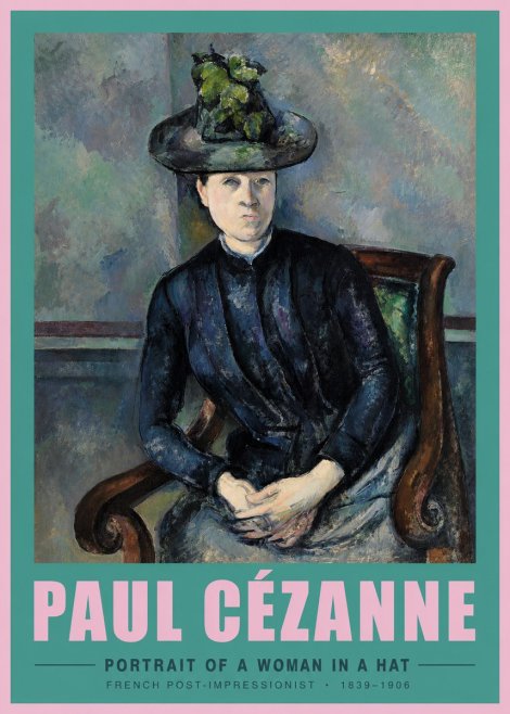 Paul Cézanne Portrait of a Woman II No3 - Poszter