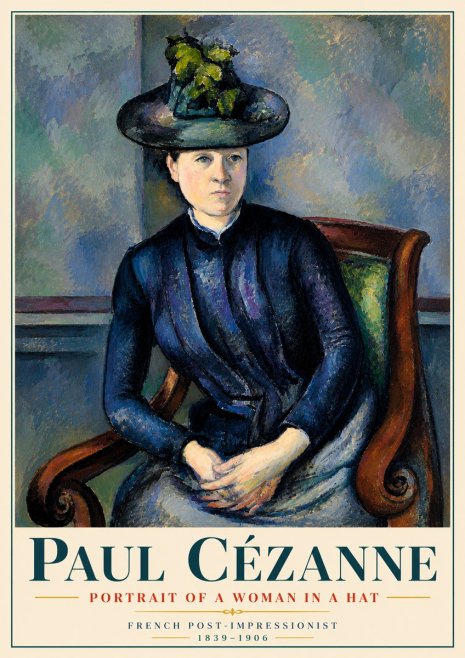 Paul Cézanne Portrait of a Woman II No6 - Poszter