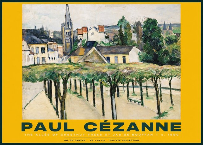 Paul Cézanne The Allée of Chestnut Trees at Jas De Bouffan No2 - Poszter