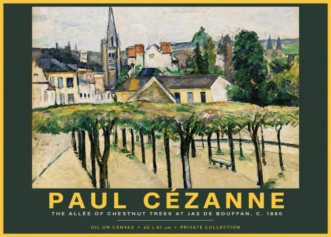 Paul Cézanne The Allée of Chestnut Trees at Jas De Bouffan No5 - Poszter