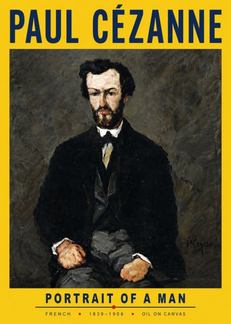 Paul Cézanne Portrait of a Man II No6 - Poszter