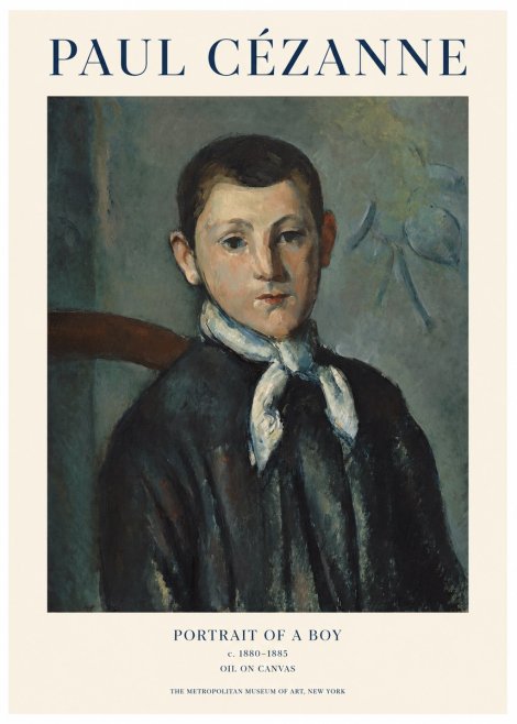 Paul Cézanne Portrait of a Boy No1 - Poszter