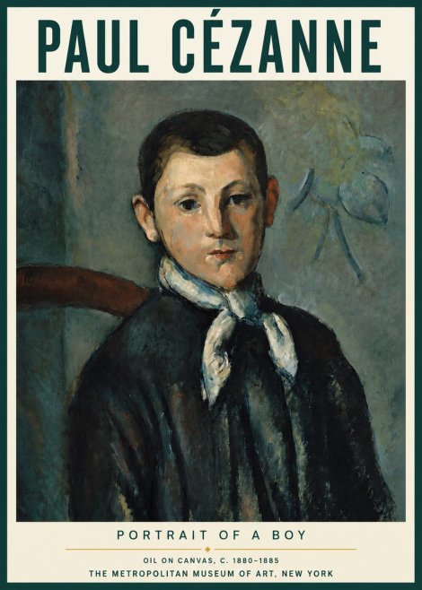 Paul Cézanne Portrait of a Boy No3 - Poszter