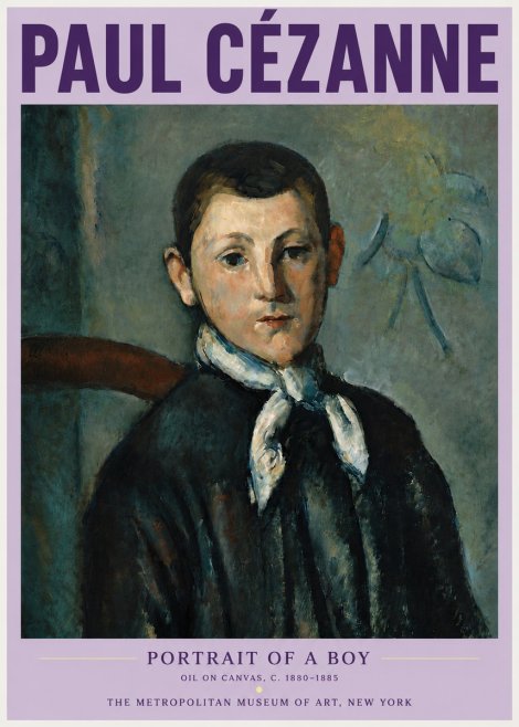 Paul Cézanne Portrait of a Boy No5 - Poszter