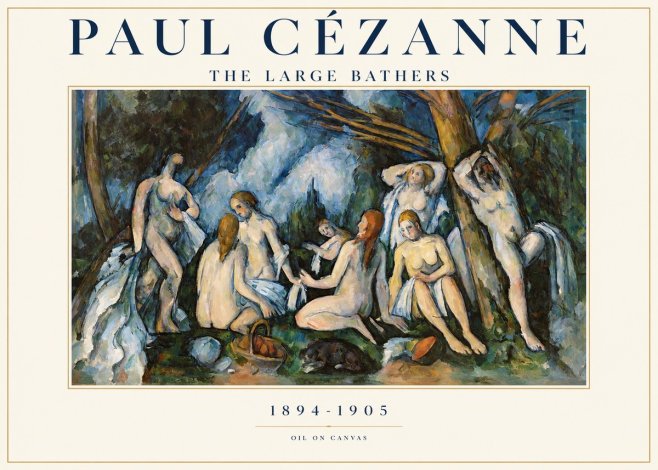 Paul Cézanne The Large Bathers VI No1 - Poszter