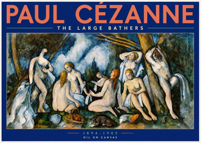 Paul Cézanne The Large Bathers VI No2 - Poszter