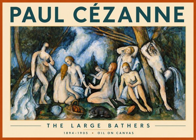 Paul Cézanne The Large Bathers VI No3 - Poszter