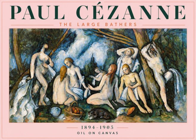Paul Cézanne The Large Bathers VI No4 - Poszter