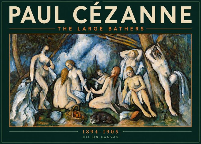 Paul Cézanne The Large Bathers VI No6 - Poszter