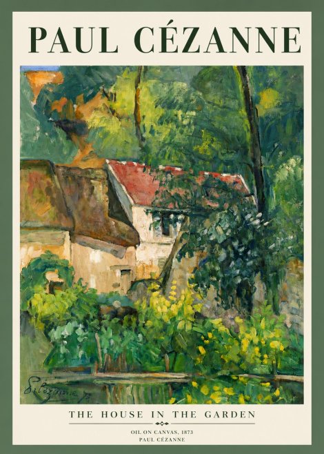 Paul Cézanne The House in the Garden No3 - Poszter