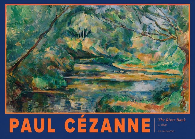Paul Cézanne The River Bank No2 - Poszter