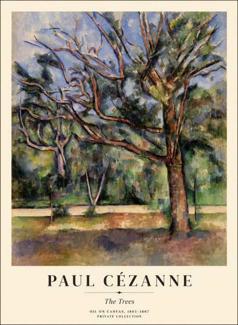 Paul Cézanne The Trees No1 - Poszter