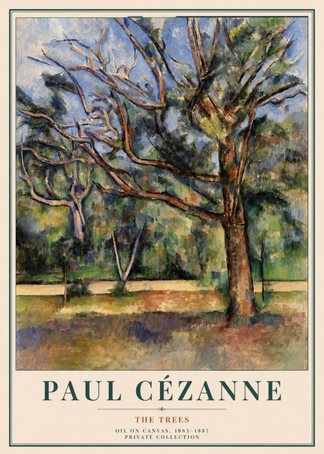 Paul Cézanne The Trees No3 - Poszter
