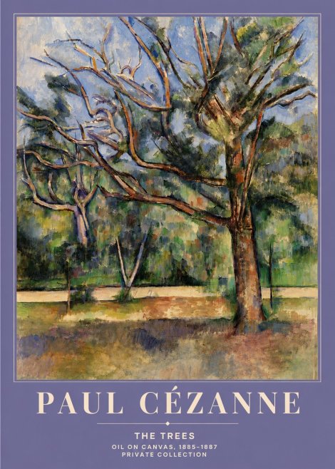 Paul Cézanne The Trees No4 - Poszter
