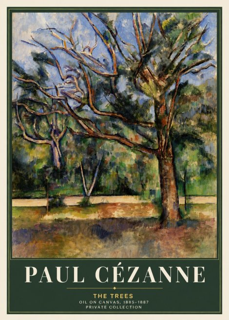 Paul Cézanne The Trees No5 - Poszter