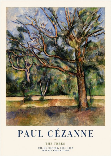 Paul Cézanne The Trees No6 - Poszter