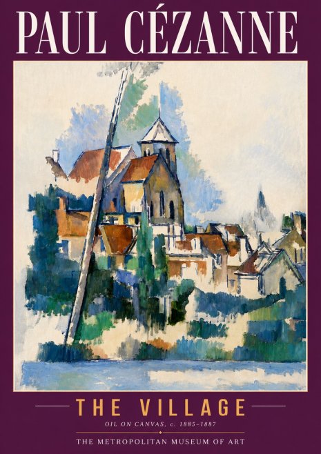 Paul Cézanne The Village II No4 - Poszter