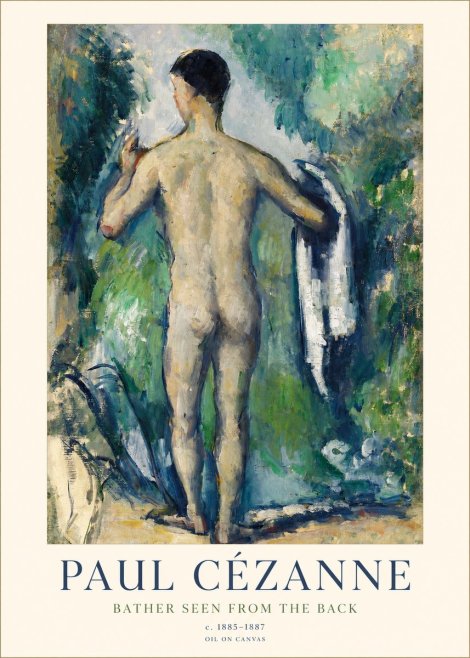 Paul Cézanne Bather Seen from the Back No1 - Poszter