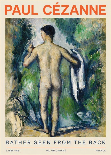 Paul Cézanne Bather Seen from the Back No4 - Poszter