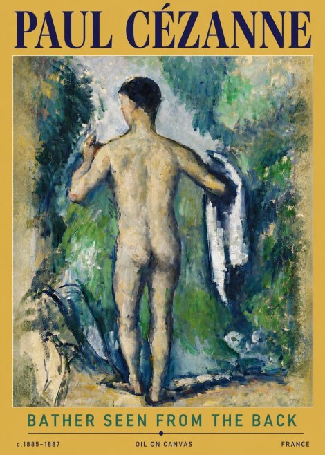 Paul Cézanne Bather Seen from the Back No5 - Poszter
