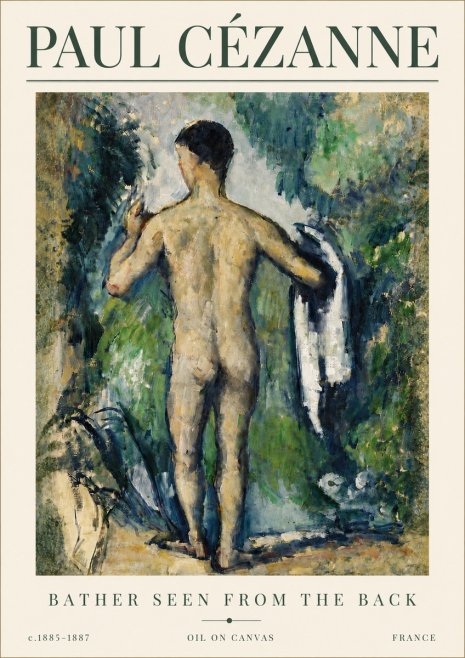 Paul Cézanne Bather Seen from the Back No6 - Poszter