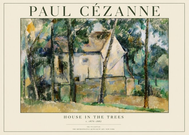 Paul Cézanne House in the Trees No1 - Poszter